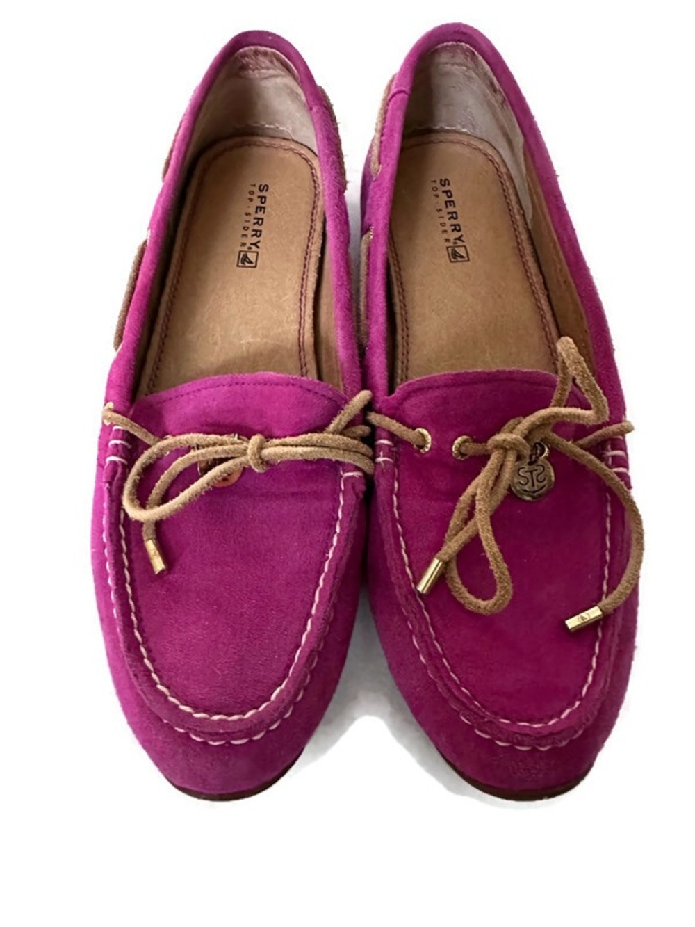 Sperry Women's Fuchsia Suede Moccasin Loafers